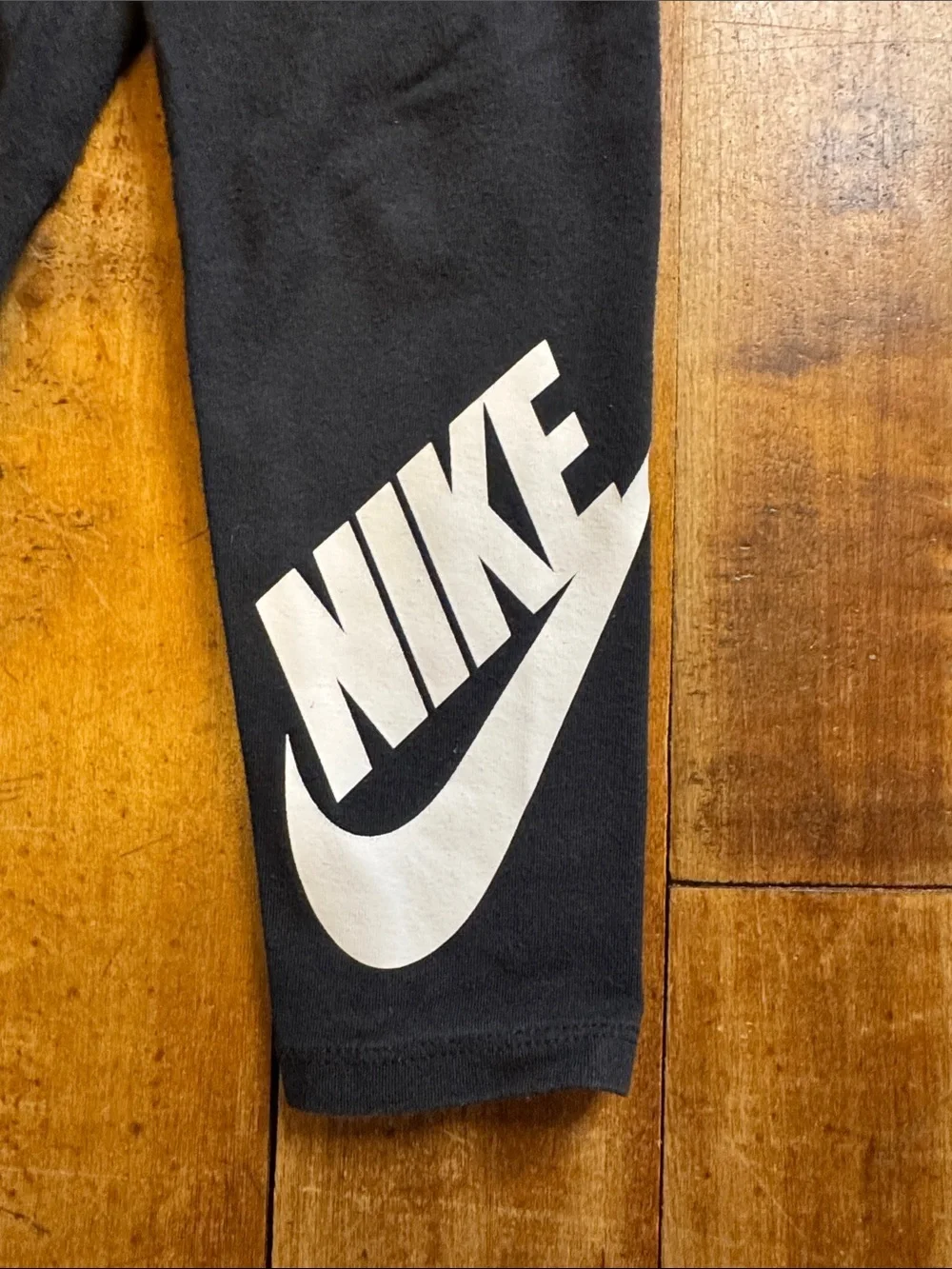 Nike Black Legging 2T White Logo cotton